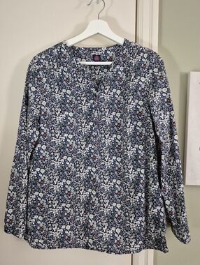 EUC Liberty Print Popover Floral Blouse, S-M